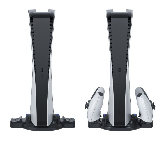 מעמד לקונסולה Sony PS5 משולב טעינה כפולה לשלטים - חברת Mimd