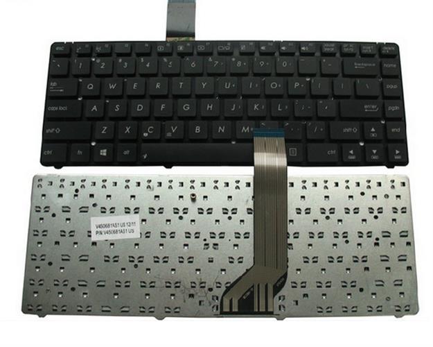 מקלדת להחלפה במחשב נייד אסוס ASUS N45 N46 S400 S46 K45 K45VD S505 Laptop Keyboard without frame