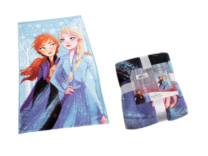 שמיכת פליז קורל דו צדדי Frozen לשבור את הקרח 150ס"מ