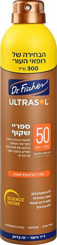 ד"ר פישר-ספריי שקוף SPF50