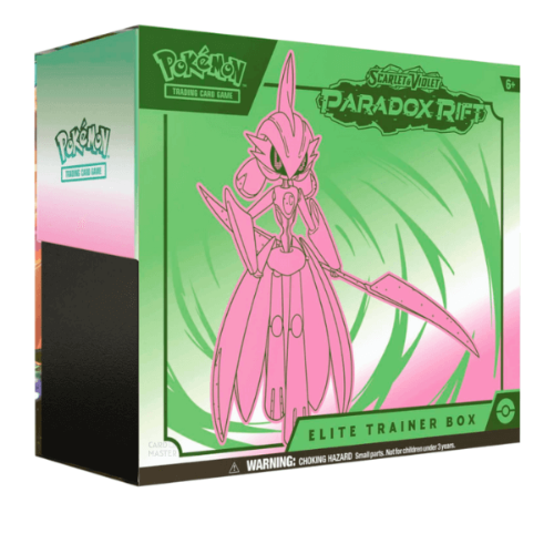 Pokemon TCG: Scarlet & Violet 4 Paradox Rift Iron Valiant ETB Box קלפי פוקימון מקוריים אליט טריינר