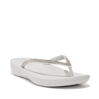 FITFLOP | פיטפלופ - Fitflop Sparkle Classic Iqushion Quiet Grey פיט פלופ כפכפי נשים אצבע כסוף קריסטל