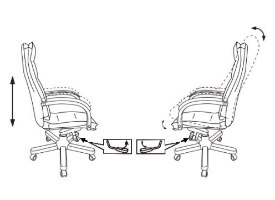 כיסא משרדי - BUROCRAT T-9927 - שחור/חום