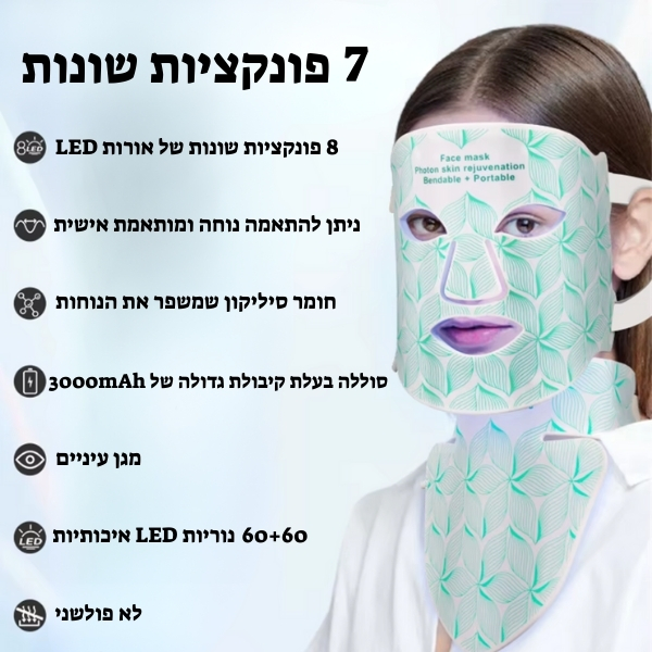 מסכת-LED-חכמה-לפנים-ולצוואר-שיקום