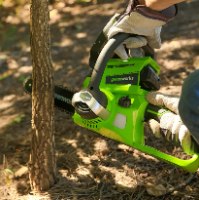 מסור שרשרת נטען להב OREGON באורך 25 ס"מ  (גוף בלבד) - GREENWORKS G24CS25 24V