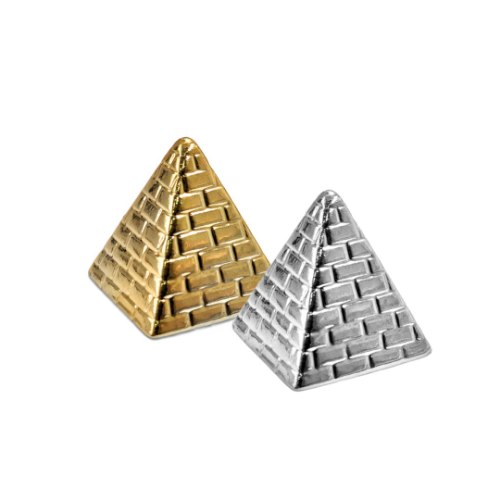 קישוט פרמידה מקרמיקה זהב/כסף