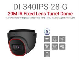 מצלמת כיפה Provision DI-340IPS-28-G 4MP IP 2.8MM FIXED Grey