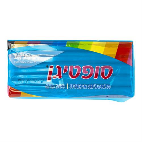 פלסטלינה איכותית 500 גרם תכלת - סופטיגן