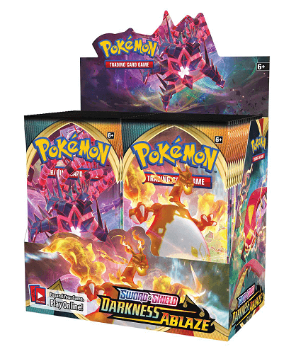 Pokemon TCG: SWSH Darkness Ablaze Booster Box קלפי פוקימון מקוריים בוסטר בוקס דרקנס אבלז