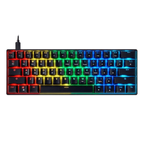 מקלדת מכנית - HK GAMING GK61 BLACK