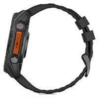 שעון חכם גרמין פניקס 8 Garmin Fenix 8 - AMOLED 51mm - פלדת אל-חלד עם רצועת סיליקון שחורה