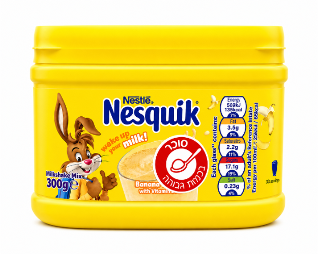 אבקת משקה בטעם בננה 300 גרם -  Nesquik