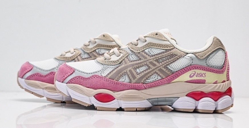 נעלי אסיקס ילדים Asics GEL NYC אפור ורוד