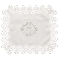 כיסוי חלה ברוקט עם תחרה עיטור ומסגרת