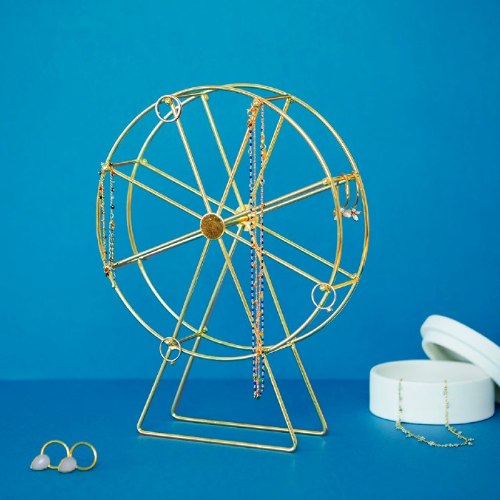 מעמד תכשיטים גבוה גלגל ענק Golden Wheel - מארז לא מושלם