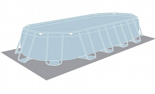 יריעת תחתית יוטה INTEX לבריכה אולטרה אובלית ‎305×610‎ ס״מ | מק״ט ‎28092-1‎ | להגנה על תחתית הבריכה |
