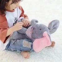בובת פיל מנגנת ומזיזה אוזניים למשחק קוקו מחבואים עם התינוק  – Peek-A-Boo Elephant