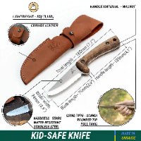 סכין שטח בטוחה BSH Kid של BEAVERCRAFT