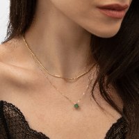 שרשרת זהב לאישה דגם נחש 42 סמ