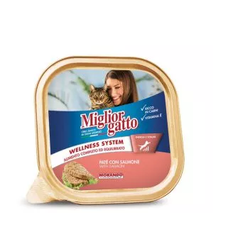 מעדן מיגליאור לחתול בטעם סלמון 100 גרם
