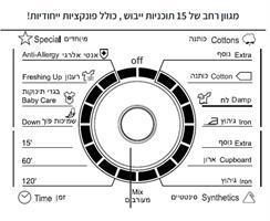 מייבש כביסה מבית Germaine דגם GM-707QW עם תצוגה דיגיטלית