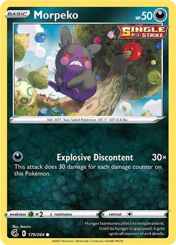 קלף בודד single פוקימון - morpeko - Fusion Strike - 179/264