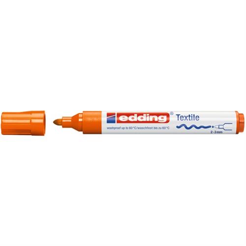 טוש לחולצות וביגוד 4500 טיפ 2-3 מ"מ כתום אדינג edding