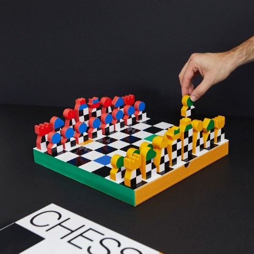 משחק שחמט מעוצב עם מגירות אחסון Chess - מארז לא מושלם