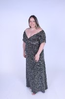 שמלת אוסקר לורקס שמפניה