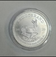 מטבע קרוגראנד- דרום אפריקה,שנת 2026, אונקיה 1, כסף טהור 999