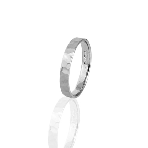 טבעת נישואין מרוקעת מאט- 3.5ממ
