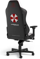 לוגו Umbrella האייקוני על גב הכיסא Noblechairs HERO Resident Evil Edition