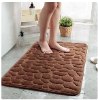חום - שטיח אמבטיה סופג 3D Non Slip
