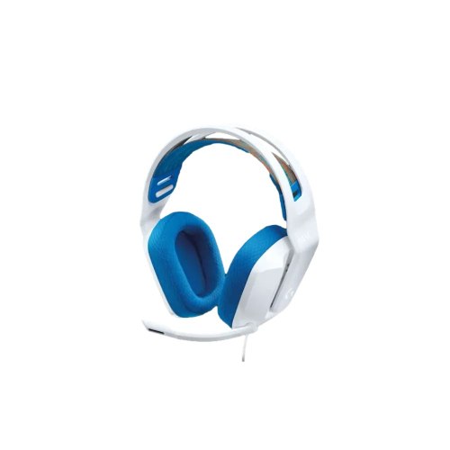 אוזניות קשת לגיימינג בצבע לבן Logitech G335 בחיבור 3.5 מ"מ