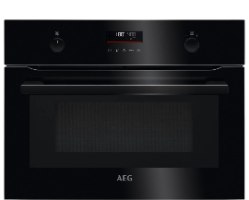 תנור בנוי 43 ליטר משולב מיקרוגל AEG KME565060B Frame Series Compact שחור