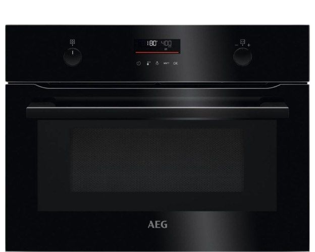 תנור בנוי 43 ליטר משולב מיקרוגל AEG KME565060B Frame Series Compact שחור