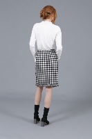 Plaid Wool Skirt