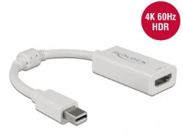 מתאם פסיבי Delock Passive mini DisplayPort 1.4 to HDMI Adapter 4K with HDR