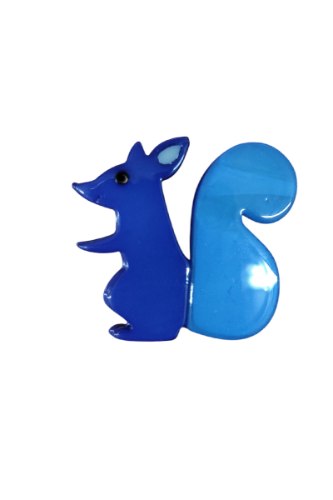 סיכת דש רזין סנאי כחול