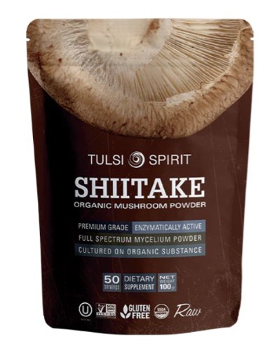 אבקת פטריית שיטאקה אורגנית | Organic Shiitake Mushroom Powder | טולסי Tulsi