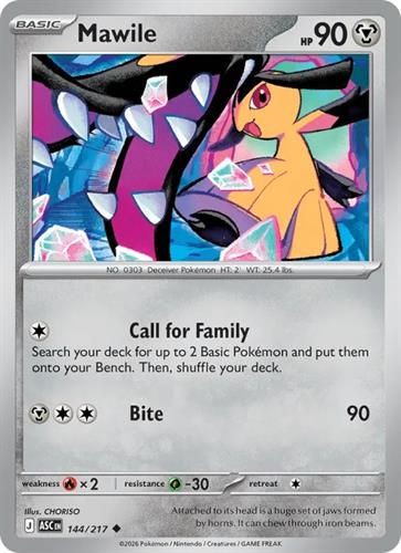 קלף בודד single פוקימון - mawile - Ascended Heroes - 144/217