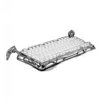מקלדת גיימינג אלחוטית GravaStar Mercury K1 Pro Ghost Silver - ללא חריטה בעברית