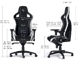 תרשים כיסא גיימינג Noblechairs EPIC 