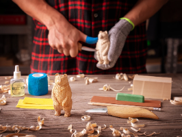 ערכת גילוף דוב DIY12 של BEAVERCRAFT