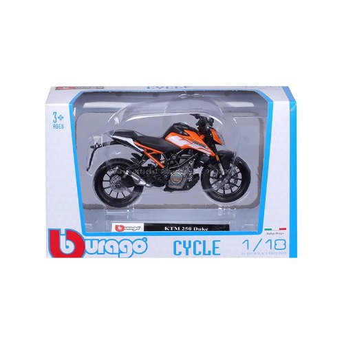 דגם אופנוע בוראגו Bburago KTM 250 Duke 1:18