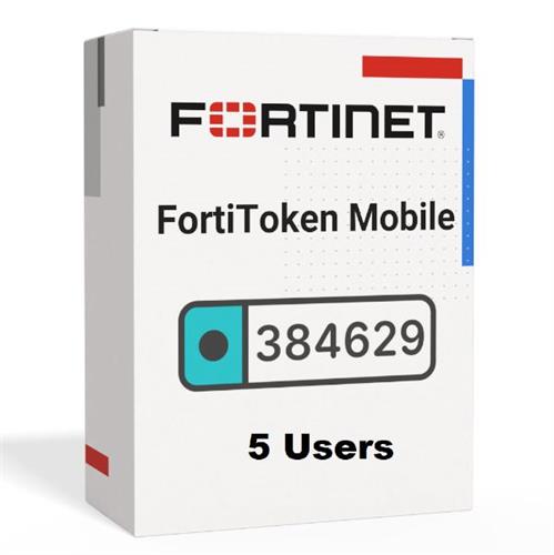 רישיון Fortinet FortiTokenMobile 5 User Electronic License