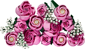 לגו בוטניקה - זר ורדים ורודים -  LEGO Botanicals  Bukett med rosa rosor 10374
