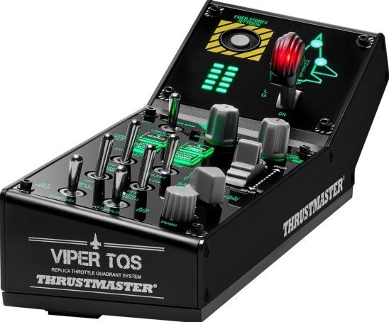 פאנל סימולטור F-16 Thrustmaster Viper Panel עם ידית כן נסע ובקרי משימה מוארים