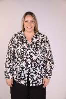 חולצת ויויאן מודפס שחור לבן