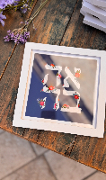 מסגרת אהבה בכחול
